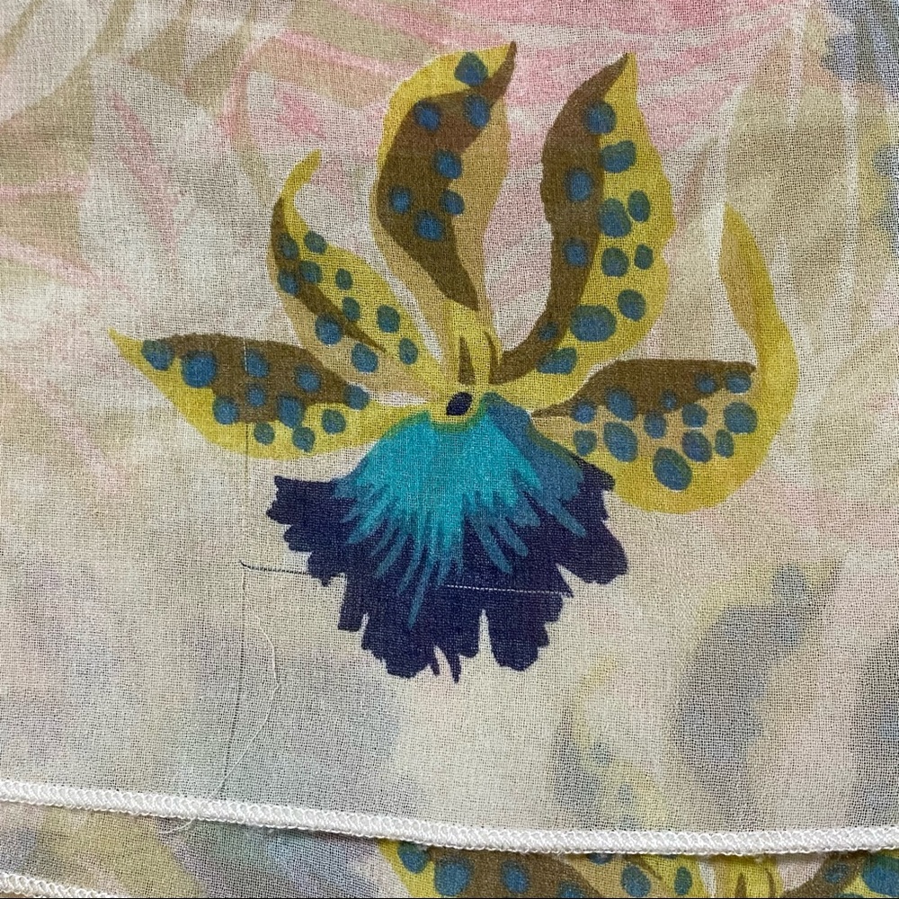Cabi Chiffon Top Parlor Tropical Orchid 5216 Small - Picture 7 of 10